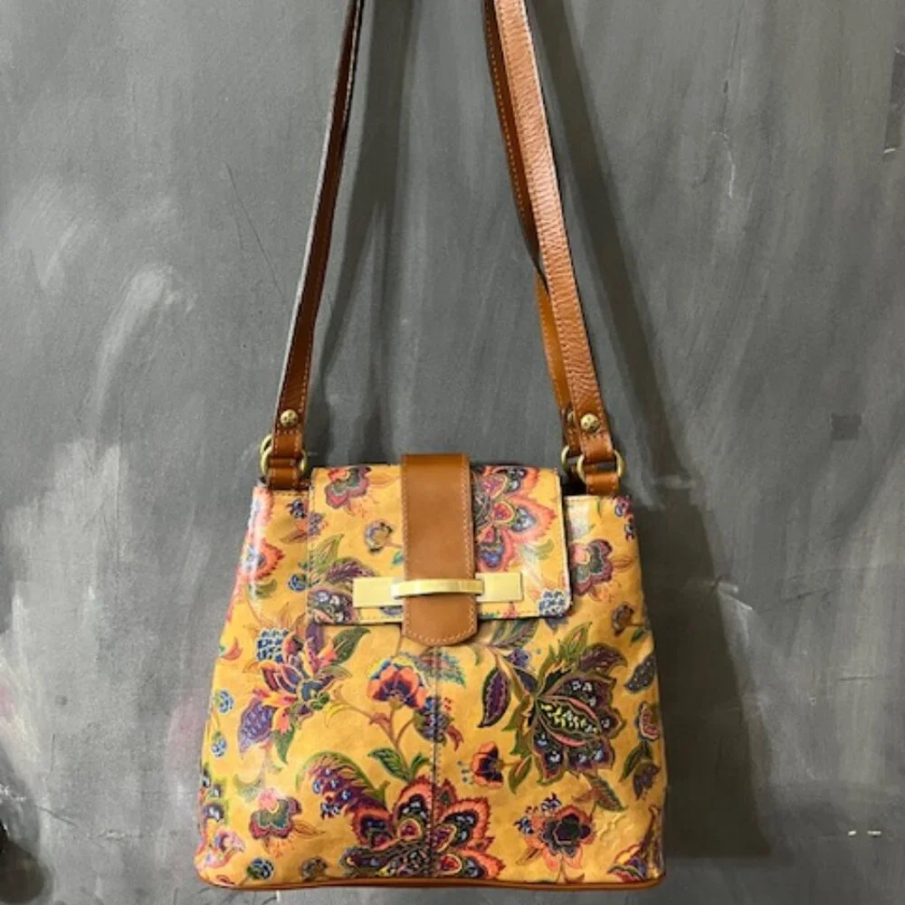 Patricia Nash Larone Shoulder Bag *New* Tan Floral French Tapestry Design - Picture 11 of 11